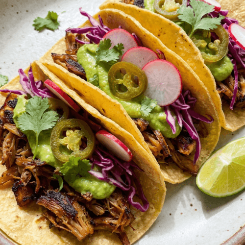 Flavorful Street Tacos: Juicy, vibrant tacos on corn tortillas with tangy guac—perfect for quick dinners. Save this idea so you can come back to it later.