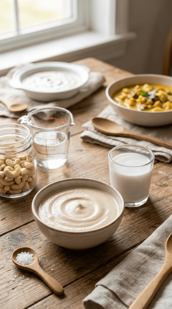 Creamy Cashew Sauce Inspiration: Silky-rich, healthy sauce with fresh cashews and cozy napkins—ideal for plant-based meals. Save this idea so you can come back to it later.